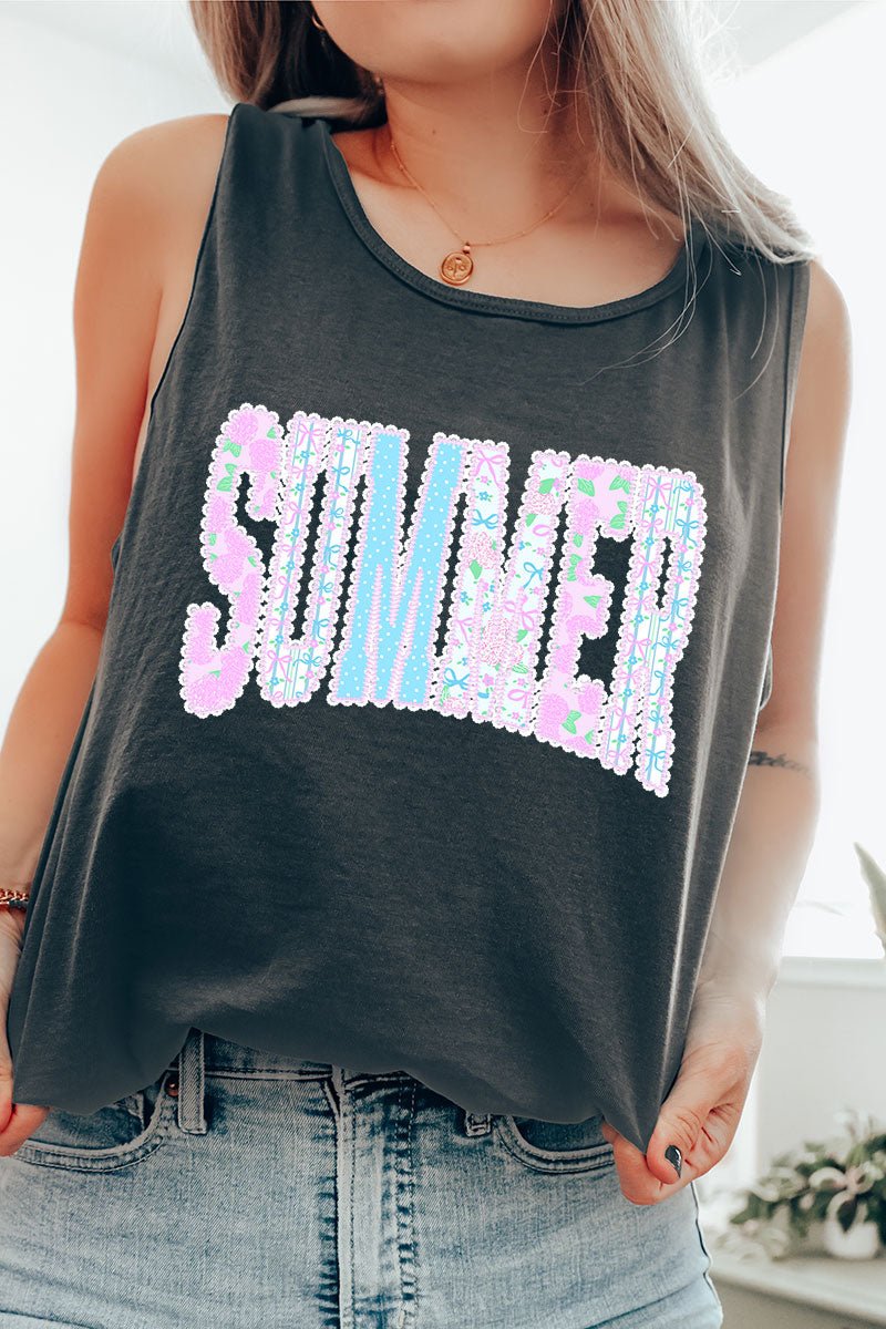 Seaside Lace Series Comfort Colors Cotton Tank Top - Wholesale Accessory Market