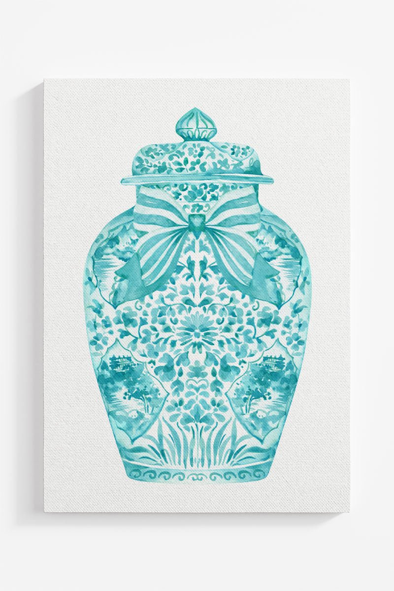 Ginger Jar Ready To Frame Canvas Print *Choose Your Color - Wholesale Accessory Market