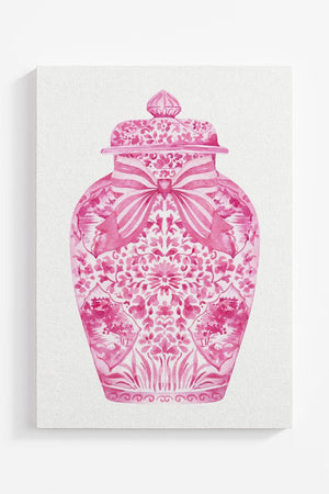 Ginger Jar Ready To Frame Canvas Print *Choose Your Color - Wholesale Accessory Market