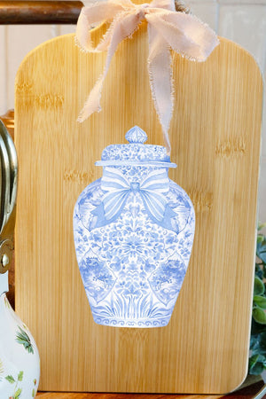 Ginger Jar Decorative Wood Cutting Board *Choose Your Color - Wholesale Accessory Market