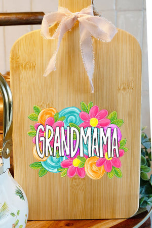 Personalized Mother's Day Bloom Wood Cutting Board *Choose Your Name - Wholesale Accessory Market