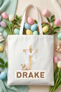 Personalized Lamb And The Cross Small Canvas Tote *Personalize Your Name - Wholesale Accessory Market