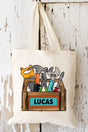 Personalized Little Fixer Small Canvas Tote *Personalize Your Name - Wholesale Accessory Market