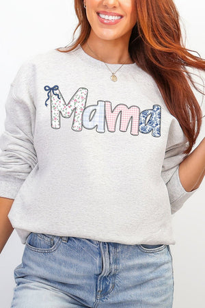 Gingham Garden Custom Name Ecosmart Crewneck Sweatshirt - Wholesale Accessory Market