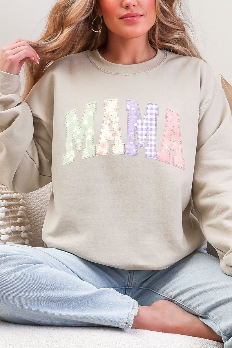 Personalized Soft Stitch Mom Name Ecosmart Crewneck Sweatshirt *Choose Your Name - Wholesale Accessory Market