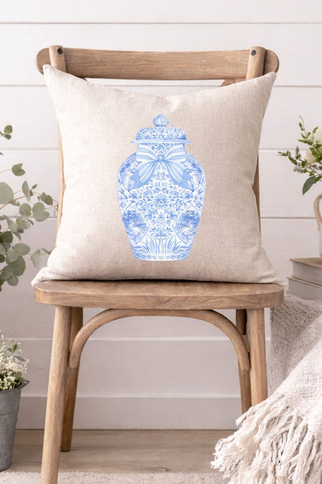 Ginger Jar Decorative Pillow Cover *Choose Your Color - Wholesale Accessory Market