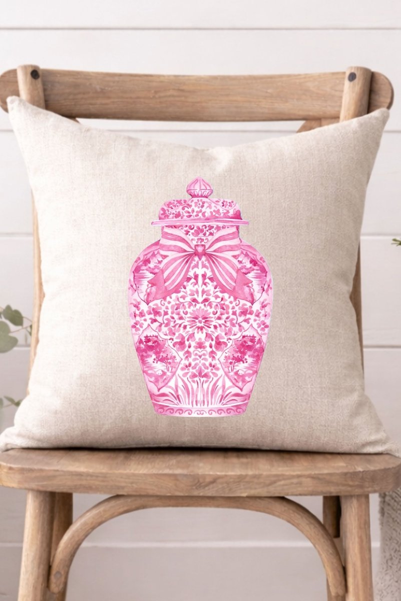 Ginger Jar Decorative Pillow Cover *Choose Your Color - Wholesale Accessory Market