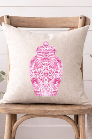 Ginger Jar Decorative Pillow Cover *Choose Your Color - Wholesale Accessory Market