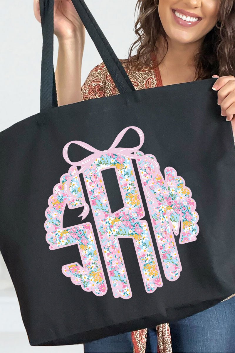 Garden Party Monogram Canvas Jumbo Tote - Wholesale Accessory Market