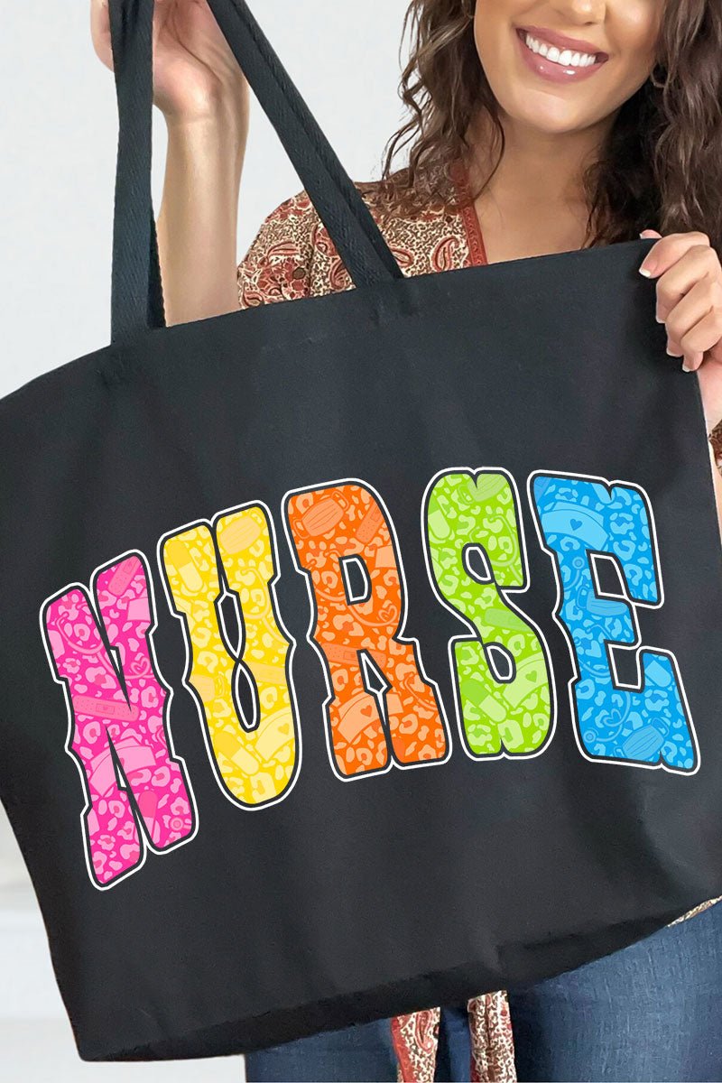 Personalized Neon Care Crew Canvas Jumbo Tote - Wholesale Accessory Market