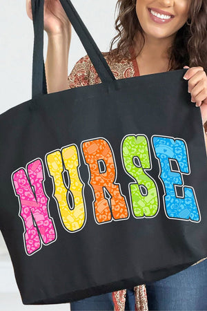 Personalized Neon Care Crew Canvas Jumbo Tote - Wholesale Accessory Market