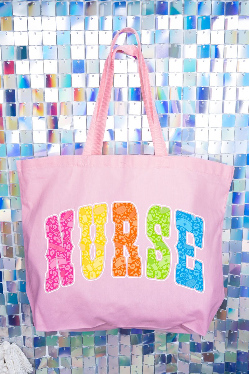 Personalized Neon Care Crew Canvas Jumbo Tote - Wholesale Accessory Market