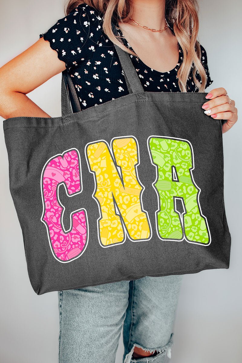 Personalized Neon Care Crew Canvas Jumbo Tote - Wholesale Accessory Market