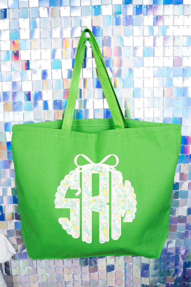 Garden Party Monogram Canvas Jumbo Tote - Wholesale Accessory Market
