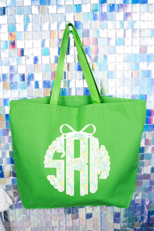 Garden Party Monogram Canvas Jumbo Tote - Wholesale Accessory Market