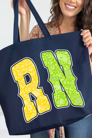 Personalized Neon Care Crew Canvas Jumbo Tote - Wholesale Accessory Market