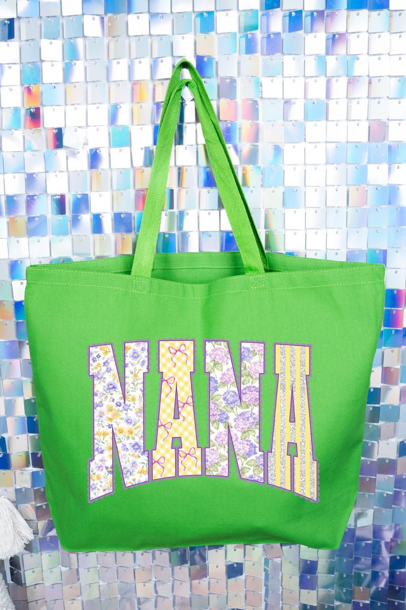 Personalized Purple Scalloped Mom Name Canvas Jumbo Tote - Wholesale Accessory Market