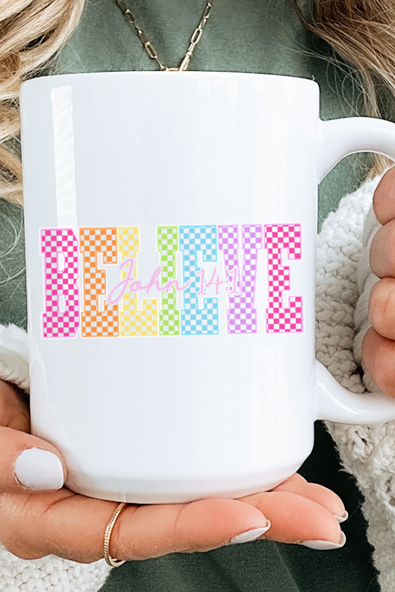 Bright & Bold Believe Ceramic Mug