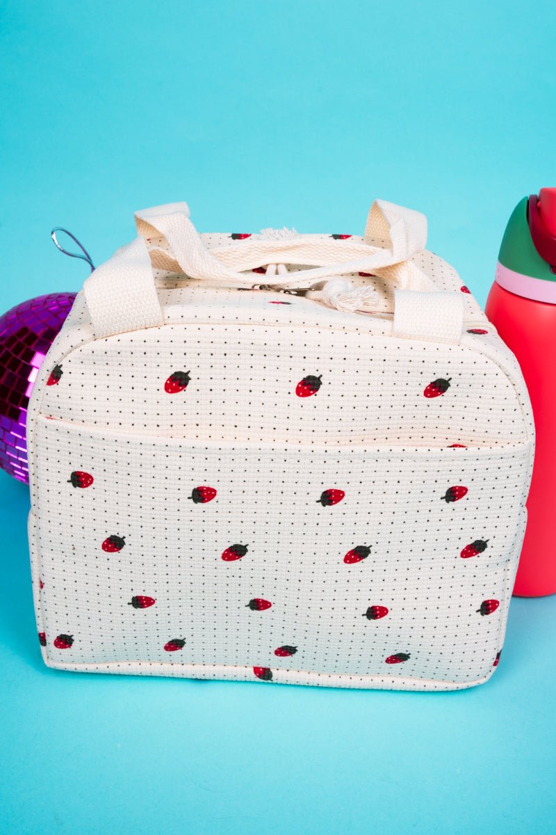 Strawberry Fields Insulated Lunch Bag - Wholesale Accessory Market