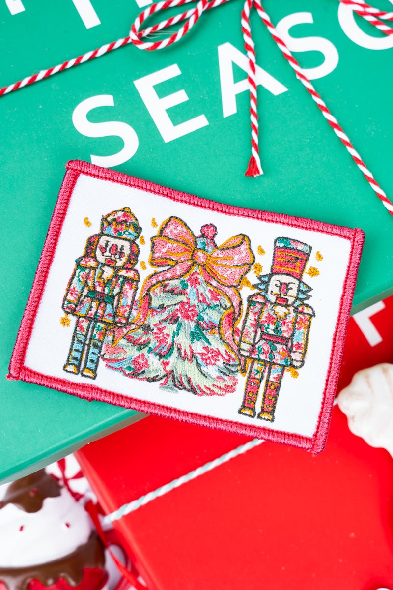 Preppy Blossom Nutcracker Embroidered Patch | Wholesale Accessory Market