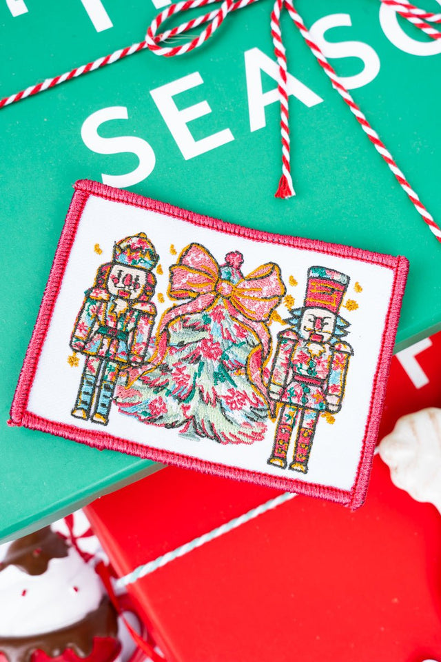 Preppy Blossom Nutcracker Embroidered Patch - Wholesale Accessory Market