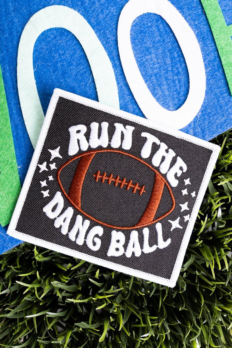 PREORDER! ETA 8/26 Run The Dang Ball Embroidered Patch **SHIPPING EXPECTED TO BEGIN ON DATE 8/26** - Wholesale Accessory Market