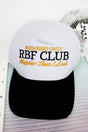 RBF Club Embroidered White & Black Cap - Wholesale Accessory Market