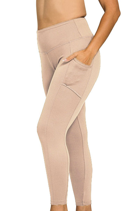 Zenana Plus Size Game Plan Ash Mocha Full Butter Leggings - Wholesale Accessory Market