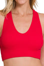 Zenana Ready For Anything Ruby Ribbed Cropped Padded Tank - Wholesale Accessory Market