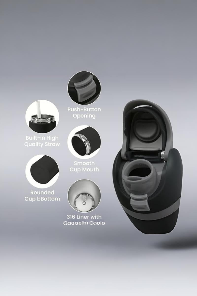 Zenana Thirst Things First Pink Stainless Steel 24oz Bottle - Wholesale Accessory Market