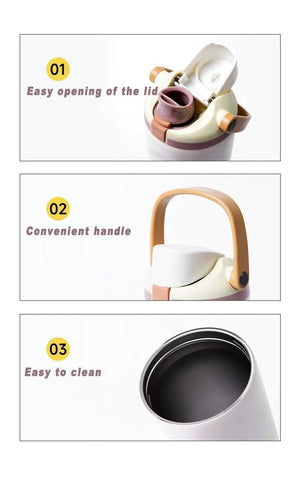 Zenana Hydrate Mode Light Peach Stainless Steel 30oz Tumbler - Wholesale Accessory Market