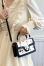Zenana Cherry Sweet Black Trimmed Faux Leather Handbag - Wholesale Accessory Market