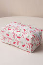Zenana Sweet Cherry Bow Cosmetic Pouch - Wholesale Accessory Market