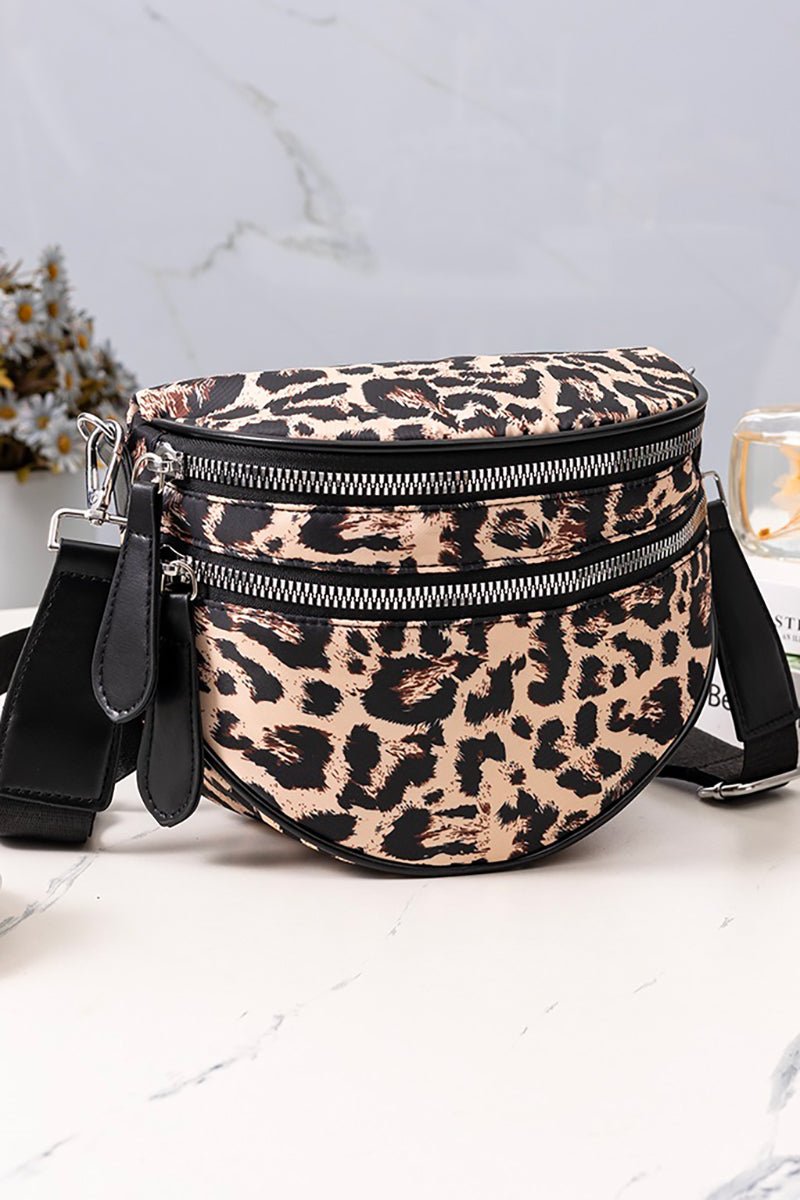 Zenana Globetrotter Leopard Crossbody Waist Bag - Wholesale Accessory Market