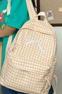 Zenana Beige Check Me Out Coquette Backpack - Wholesale Accessory Market