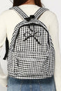 Zenana Black Check Me Out Coquette Backpack - Wholesale Accessory Market