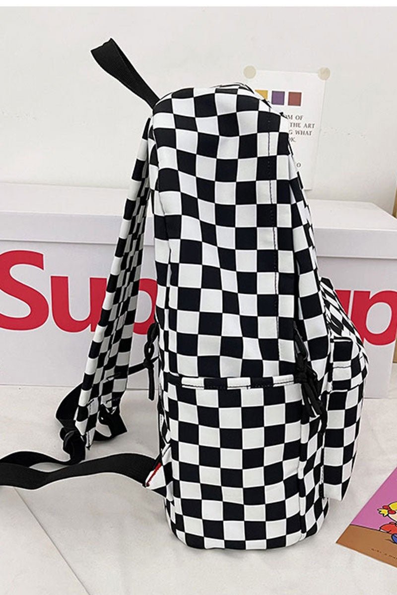 Zenana Black Check Me Out Backpack - Wholesale Accessory Market
