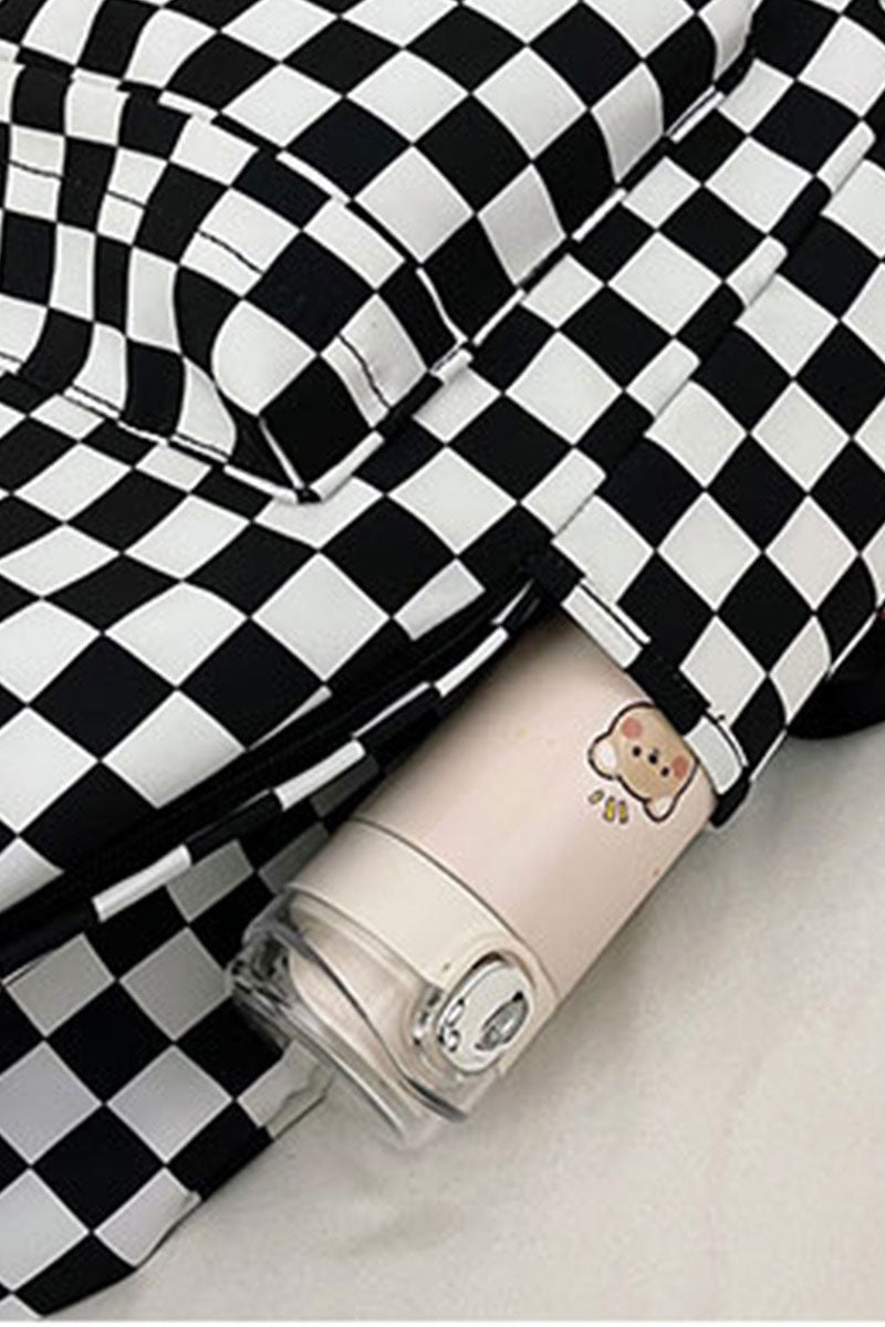 Zenana Black Check Me Out Backpack - Wholesale Accessory Market