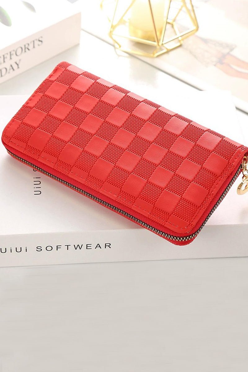 Zenana Ruby Checks & Charm Wallet - Wholesale Accessory Market