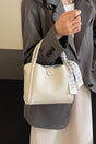 Zenana Tie Things Together Ivory Faux Leather Tote - Wholesale Accessory Market