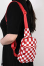 Zenana The Mini Escape Red Checkered Sling Bag - Wholesale Accessory Market
