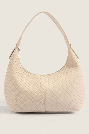 Zenana Crossed Paths Neutral Woven Hobo - Wholesale Accessory Market