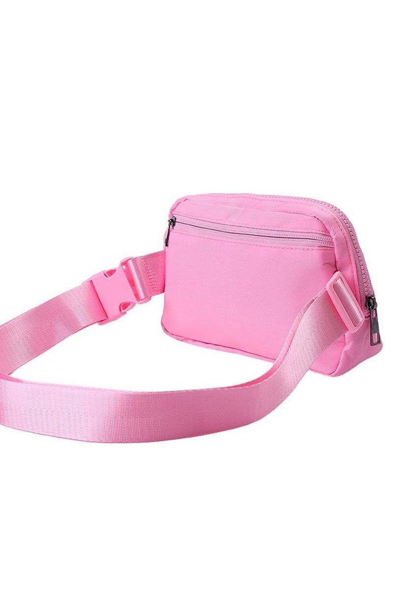 Zenana Everyday Adventure Candy Pink Belt Bag - Wholesale Accessory Market