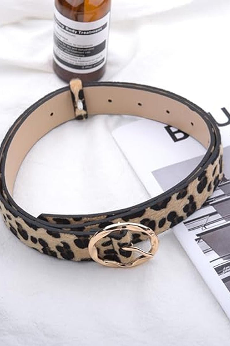 Zenana Fierce Edge Leopard Belt - Wholesale Accessory Market