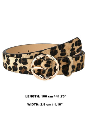 Zenana Fierce Edge Leopard Belt - Wholesale Accessory Market
