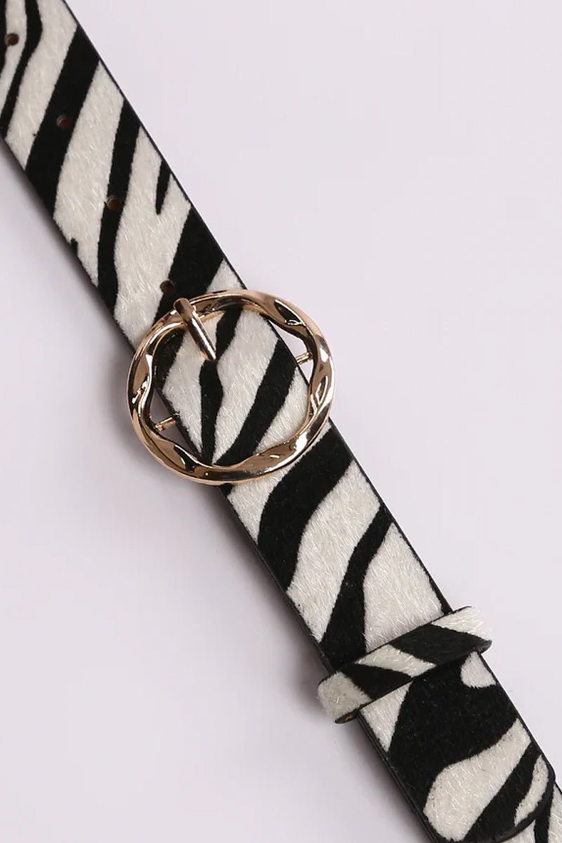Zenana Fierce Edge Zebra Belt - Wholesale Accessory Market