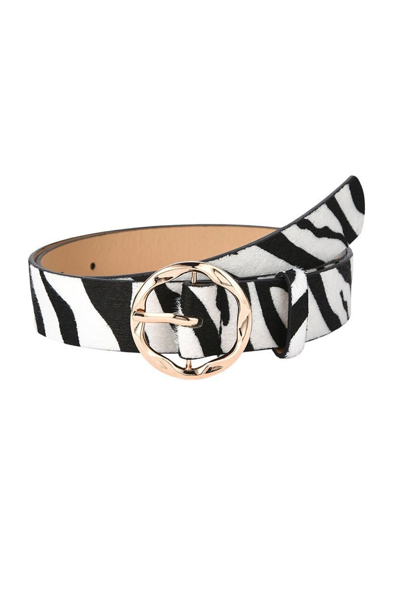 Zenana Fierce Edge Zebra Belt - Wholesale Accessory Market