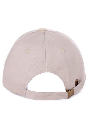 Zenana Embroidered 'LA' Ash Mocha Baseball Cap - Wholesale Accessory Market