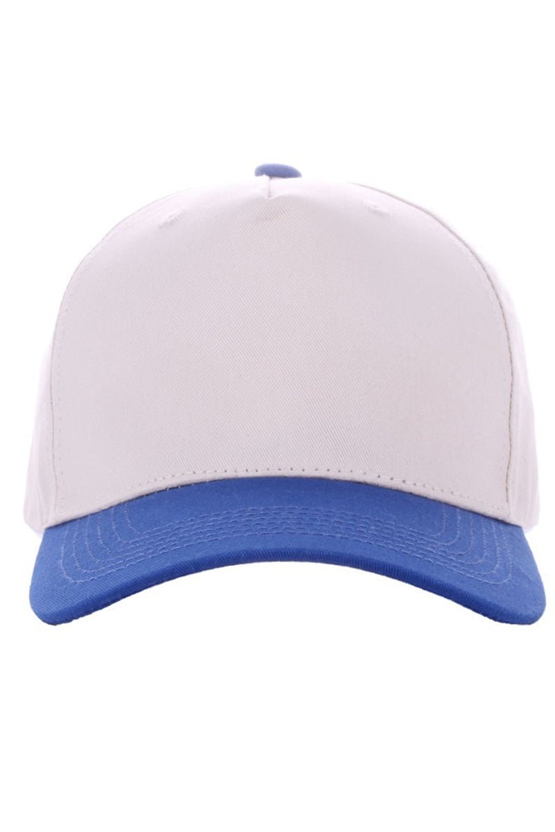 Zenana Classic Blue Two - Tone Canvas Cap - Wholesale Accessory Market