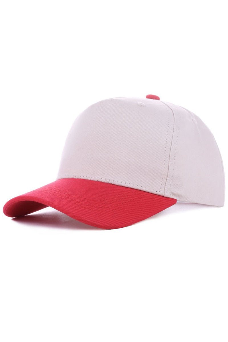 Zenana Red Two - Tone Canvas Cap - Wholesale Accessory Market